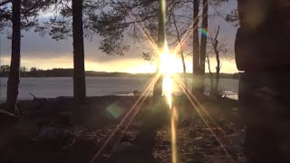 preview picture of video 'Saaritraililla yöpyminen laavulla'