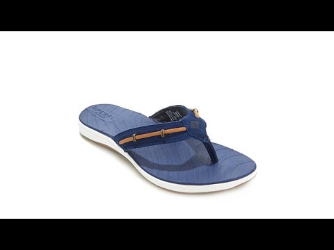 Sperry Seabrook Wave Nubuck Leather Thong Sandal