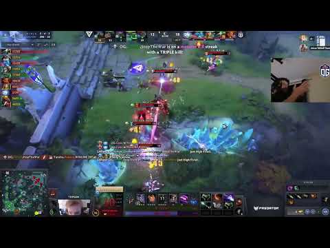 "TOPSON more like FLOPSOOOON!" -N0tail hyped by Ceb blocking Slark pounce into teamfight win for OG