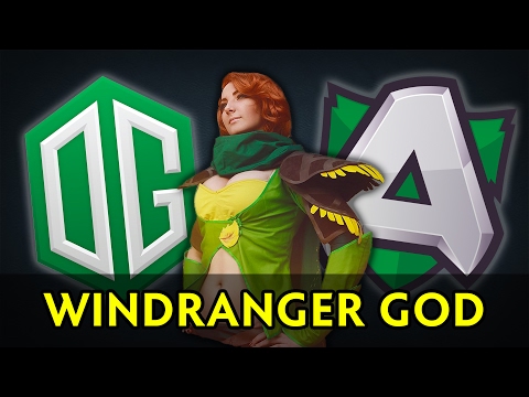 Windranger god — OG vs Alliance 0 gold difference 50 min in
