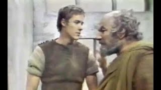 Christopher Walken and Sir Peter Ustinov in &quot;Barefoot in Athens&quot;, 1966