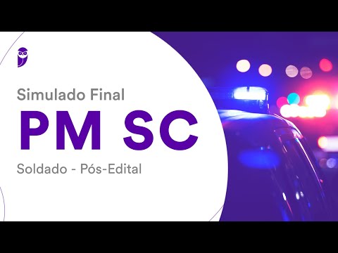 Simulado Final PM SC – Soldado – Pós-Edital – Correção