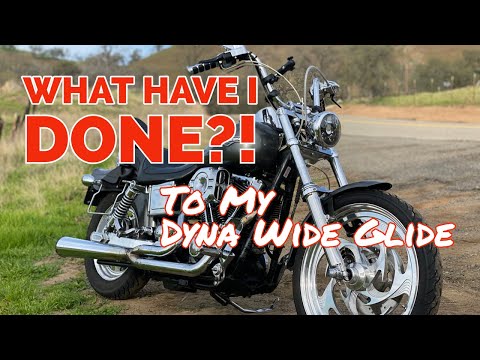 Dyna Wide Glide is back. New bars, paint, grips, and seat for my 1999 Harley Davidson Motorcycle