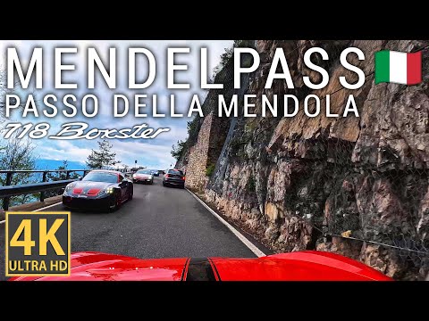 Driving Mendelpass (Passo della Mendola) - Eppan to Fondo - PORSCHE 718 Boxster | Italy [4K]