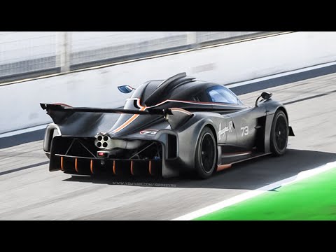 [3D Binaural Audio] 5 x Pagani Huayra R Screaming Like Old F1s during "Arte in Pista" Track Day!