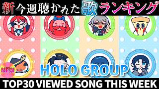 【holo】ホロライブ歌ってみた週間ランキング  viewed cover song  week 2026/3/20～3/27【1年期間/1year 】【hololive】