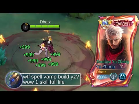 FULL SPELL VAMP BUILD ON YU ZHONG 1 SKILL FULL LIFE!! (Must try)