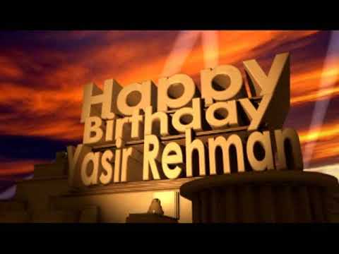 Happy Birthday Yasir Rehman