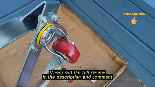 Review VEVOR 55 Gallon Heavy Duty Drum Dolly, 1000lbs Load Capacity, Barrel Dolly Cart Drum Caddy, N