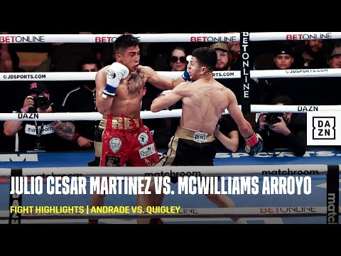 FIGHT HIGHLIGHTS | Julio Cesar Martinez vs. McWilliams Arroyo