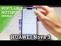 How to Enable Portable Hotspot on HUAWEI Nova 3 - Wi-Fi Share |HardReset.Info