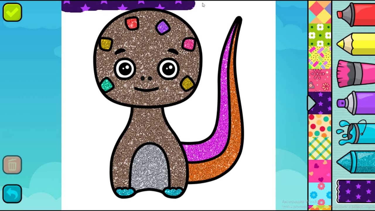 Cute Little Dinosaur Coloring Pages for Children