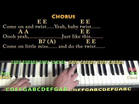 The Twist (Chubby Checker) Jamtrack in E with Chords/Lyrics