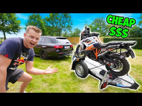 I BOUGHT a LOWERING & FOLDING Motorcycle TRAILER