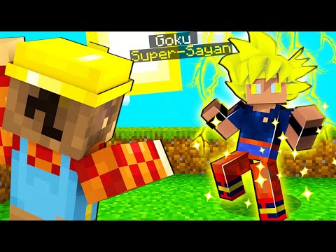 I TRANSFORM INTO GOKU SUPER SAYAN FOR THE FIRST TIME ON MINECRAFT ITA!!