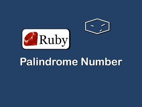 palindrome number in ruby