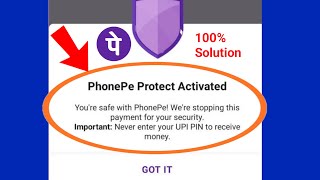 Phonepe protect activated problem 100% solve | how to remove phonepe protect activated