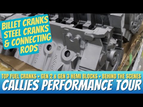 Top Fuel Cranks! HEMI Engine Blocks! Mopar Connection Goes on a Callies Performance Factory Tour