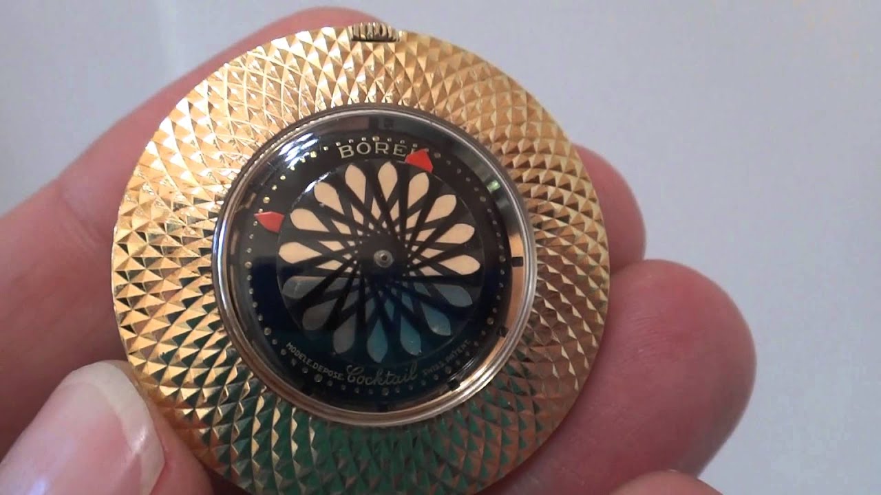 Vintage hypnotic necklace watch