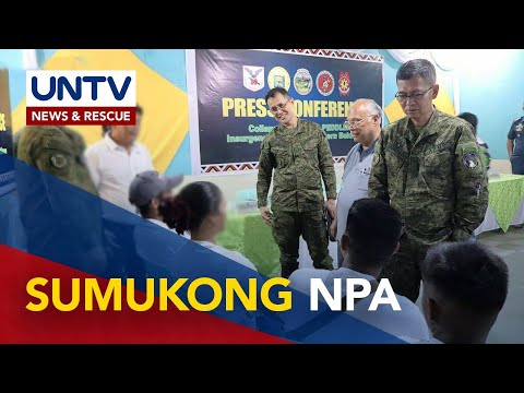 10 miyembro ng New People’s Army sa Bukidnon, sumuko sa mga awtoridad