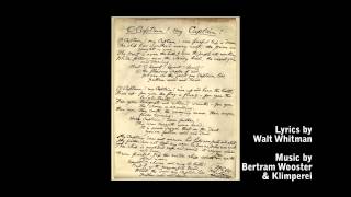 Bertram Wooster & Klimperei - Walt Whitman's 