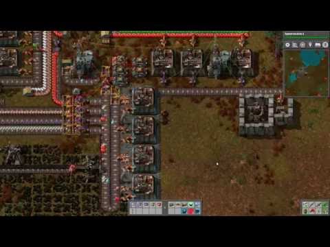 Factorio - digitally operated single belt Blue factory