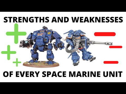 Strengths and Weaknesses for EVERY Codex Space Marines Unit - Space Marine Datasheet Tactics!