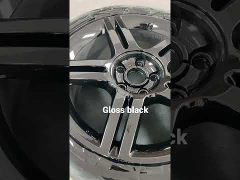 Gloss  black rim paint