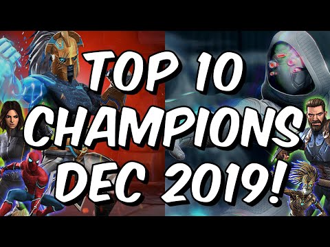Top 10 Champions Dec 2019 - Beyond God Tier Game Changers - Marvel Contest of Champions