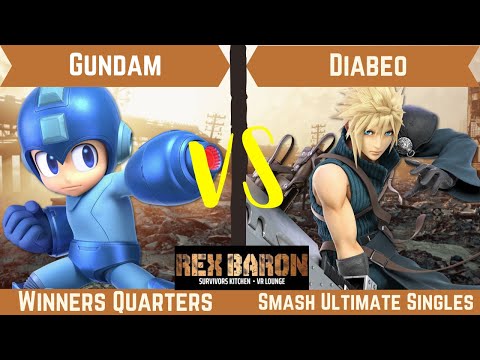 Rex Baron 6 Winners Quarter Finals - Gundam (Mega Man) Vs. Diabeo (Cloud)