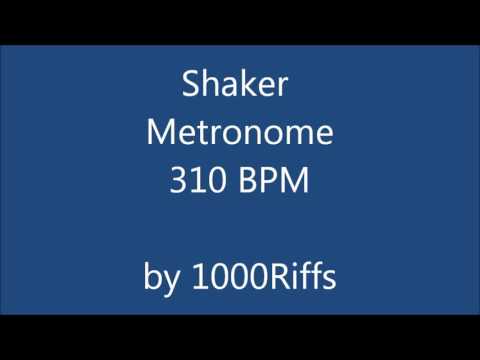 Shaker Metronome 310 BPM - Beats Per Minute