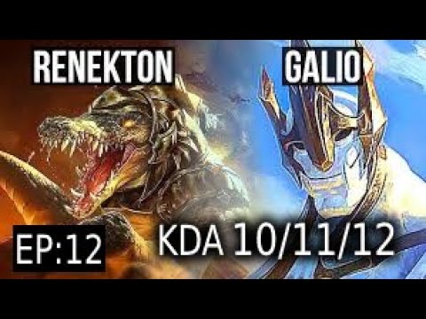 WILD RIFT Road To Master Galio vs Renekton MID (full gameplay) Ep:12