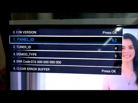 Philips Led Tv Servis Menüsü,  Renk karışıklığı ve Ters göstermesini düzeltme