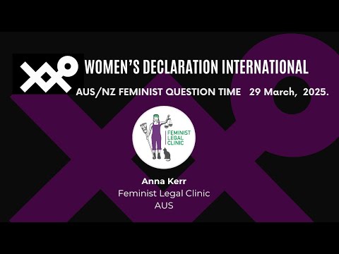 AUS/NZ Feminist Question Time 29 March 2025  - Anna Kerr #FQT #WDI