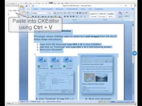 Copy images from Word into CKEditor