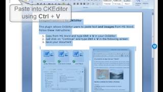 Copy images from Word into CKEditor