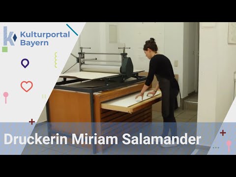 Kulturportal - Tradition: Druckerin Miriam Salamander