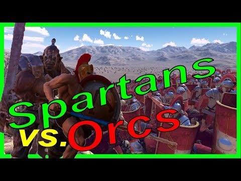 UEBS Spartans and Romans vs. Orcs and Ogres