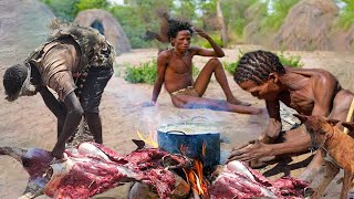 Hadzabe tribe hunt Morning Successfully Classic Food.