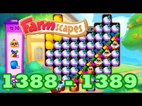 Farmscapes Level 1388 - 1389 HD Gameplay Walkthrough | 3 - match game | android | ios | GameGo Game