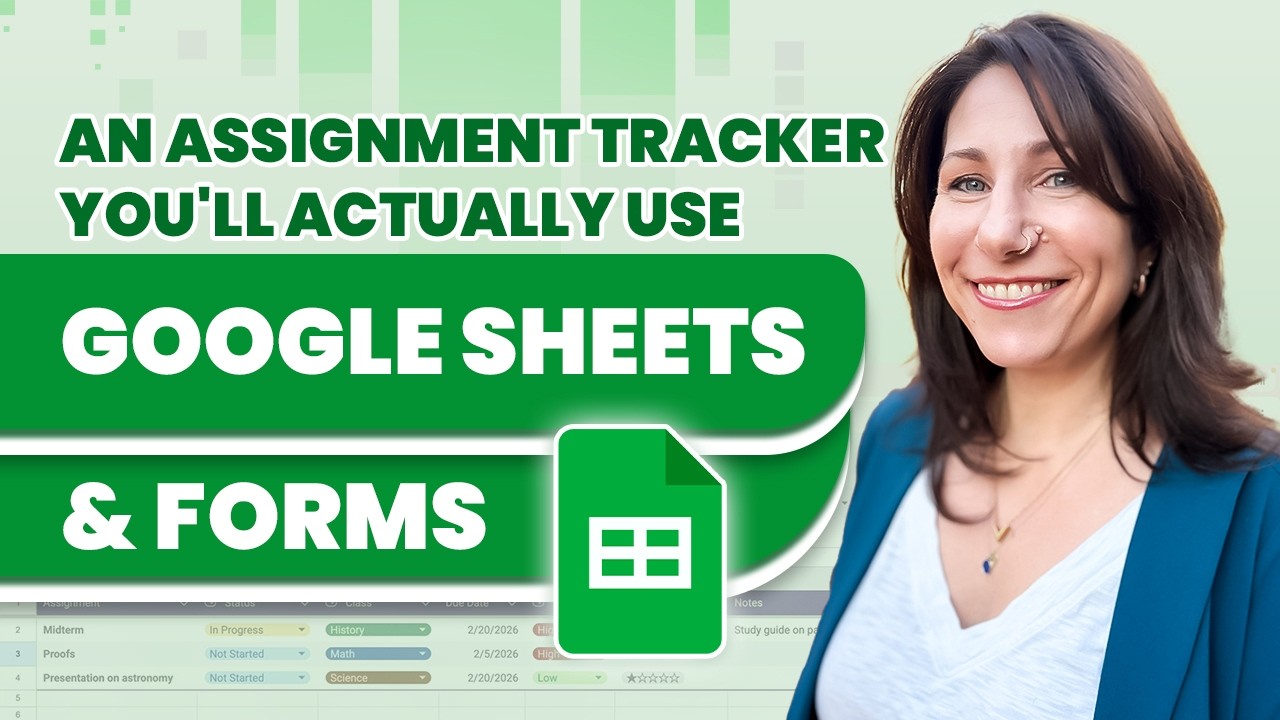 An Assignment Tracker You’ll Actually Use | Google Sheets & Forms