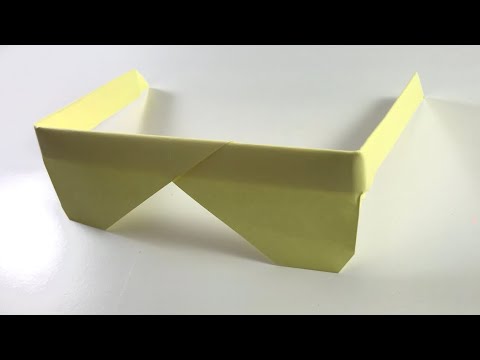 Origami facili: occhiali da sole | origami sunglasses