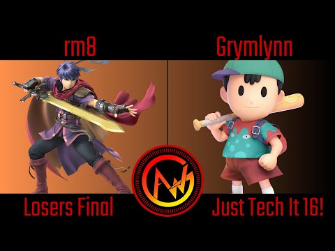 AWG Just Tech It 16 Losers Final - rm8 (Ike) Vs Grymlynn (Ness) Smash Ultimate - SSBU