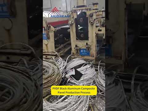 PVDF Black Aluminum Composite Panel Production