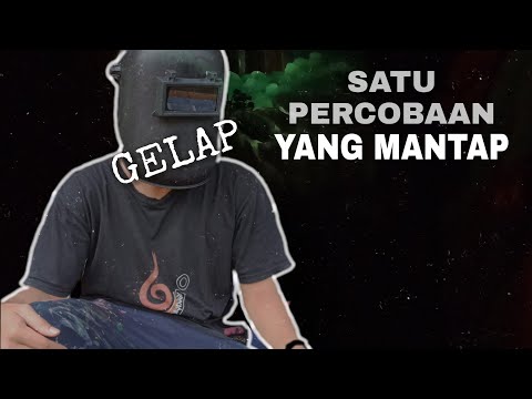 MELUKIS MENGGUNAKAN TOPENG TUKANG LAS