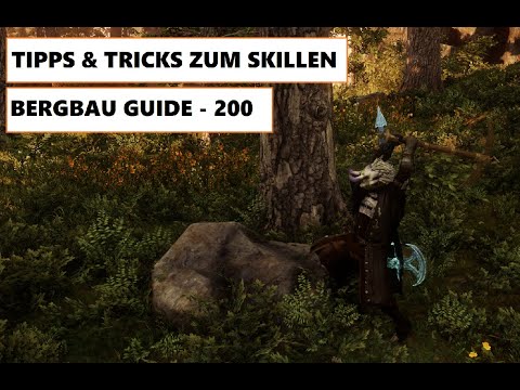 New World Mining Guide German | Level 1-200 | Chopping Stones | Leveling Fast | Stages & Mining