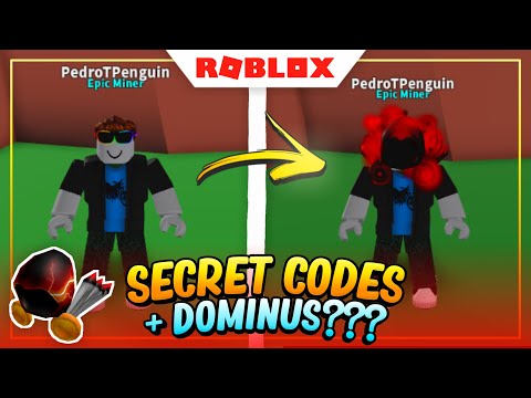 *GETTING DOMINUS HOOD + SECRET CODES* | Roblox Mining Simulator