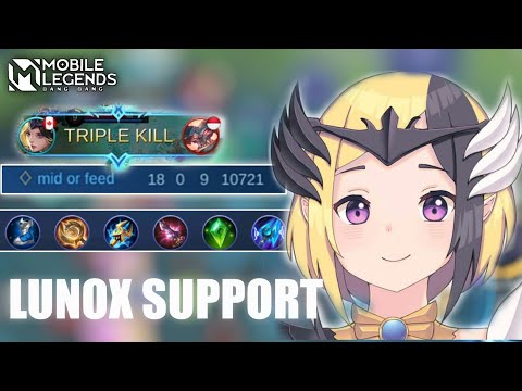 Lunox Support Gameplay, Build and Emblem [Top Global Lunox] | Mid or Feed
