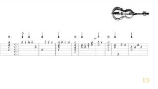 Touch me lightly composed by Tobias Hume - for viola da gamba solo