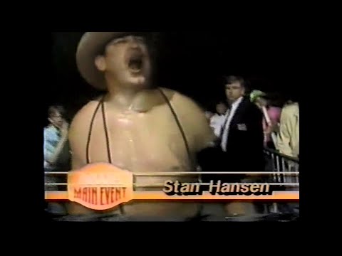 Stan Hansen in action   Main Event June 3rd, 1990